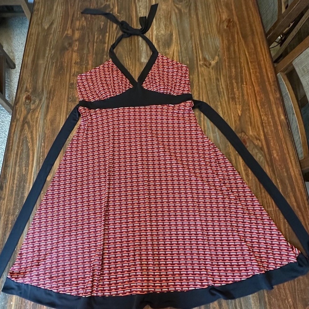 Vintage R&K Originals Halter‎ Dress Sleeveless Sundress Woman's Size 14 Party